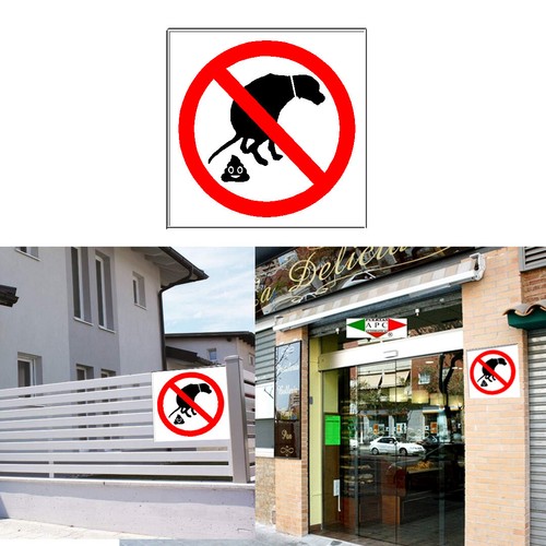 Panneau interdit caca - "interdit,