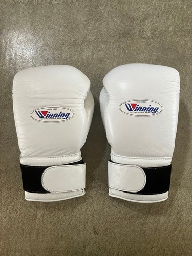 Gants boxe blancs gagnants - boxe,