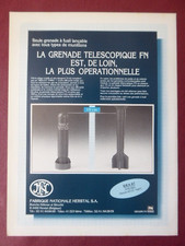4/1987 PUB FN HERSTAL GRENADE TELESCOPIQUE BULLET THRU RIFLE GRENADE FRENCH AD