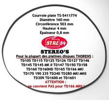 Courroie pour platine disque