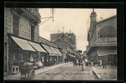 Cpa bois colombes rue - cpa,