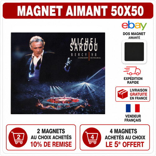 Magnet michel sardou bercy - michel,