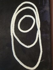 Vintage Fancy Fine Pearl Long Necklace and Bracelet Set Ref F173