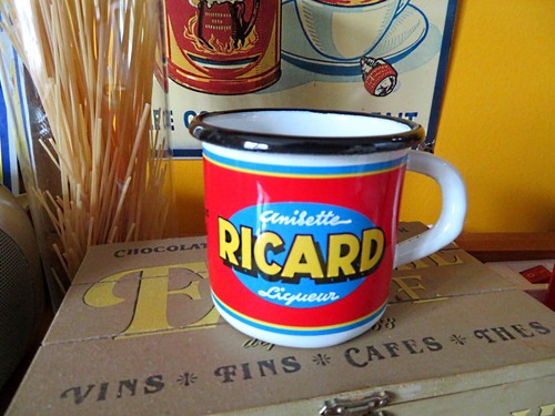 Mug plaque émaillée ricard - émaillée,