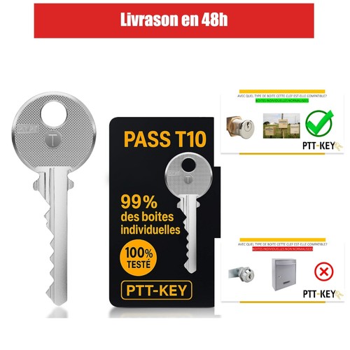 Clé pass ptt t10 - pour, boîte