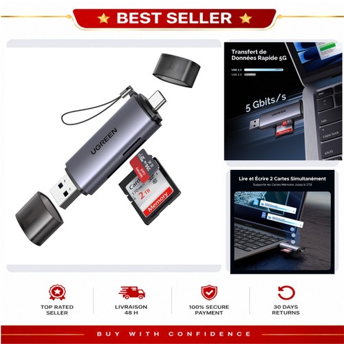 Lecteur cartes usb - lecteur, sd