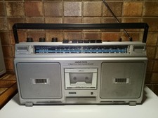Vintage ghetto blaster boombox Philips spatial stereo Radio Cassette Bon État