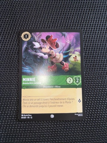 Carte disney lorcana minnie - disney,