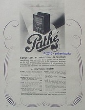1936 PATHE ADVERTISEMENT ALL WAVE LAMP RECEIVER RADIO STATION FRENCH AD PUB