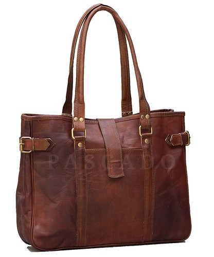 Sac cabas cuir véritable - cabas, en
