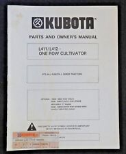 Kubota L225 L235 L275 L295 L305 Tracteur L411 L412 1-ROW Motoculteur Owners