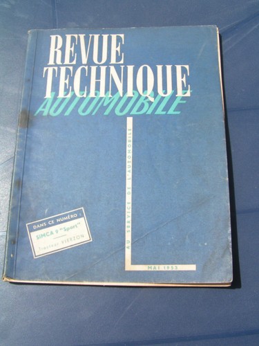 Revue technique automobile - technique,