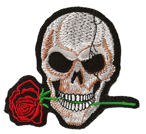 Patche biker écusson skull - patche,