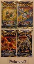 x4 Pokemon Card Booster Sword & Shield 9 EB09 Sparkling Stars FR NEW
