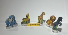 Lot de 5 Fèves de crèche divers animaux sauvage