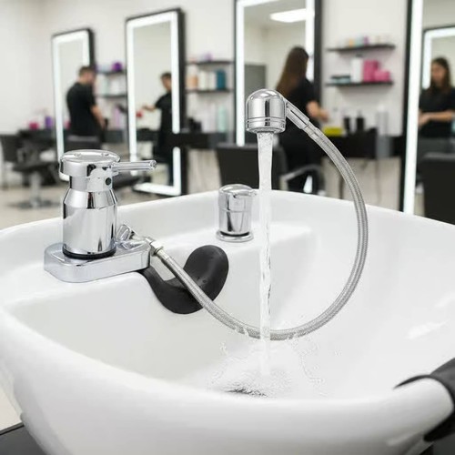 Robinet bac shampoing acier - robinet, de