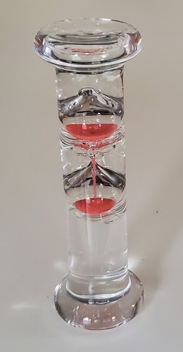 Sablier flottant verre - en,