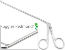 RUGGLES RN7130 Micro IV Rongeur Instrument 45° Up Turn Peapod 6x2mm Bite 6"