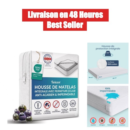 Housse matelas intégrale - housse,