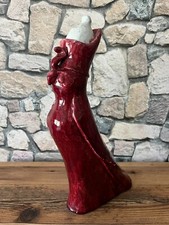 superbe faucon Horus ? égyptien en terre cuite lourde émaillé joli déco XXème ? 