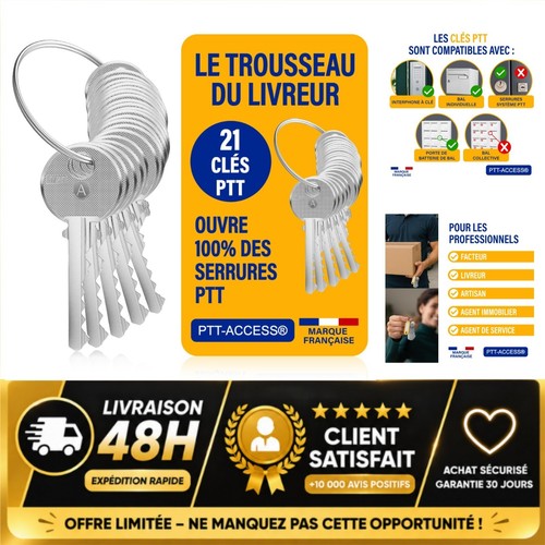Trousseau clés ptt - trousseau,