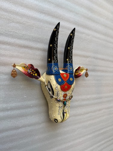 Tête vache nandi bois - tête,