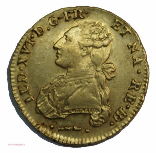 Double louis xvi or - double, d'or