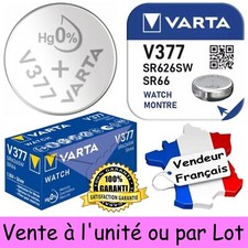 VARTA - Pile bouton pour montre : V377 SR66 SR626SW Oxyde d'Argent 1,55V 27 mAh