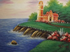 Crépuscule Ocean Grand Huile