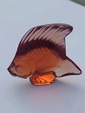 Stunning Red LALIQUE Crystal Fish