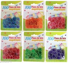 100 pions Magnétiques Loto Bingo jetons aimantés pour bâton magnetic 6 couleurs