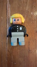 VINTAGE ANCIENNE FIGURINE LEGO DUPLO PERSONNAGE - FEMME policier