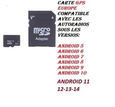 Micro SD Carte (8G)GPS EUROPE