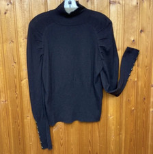 NWOT Nougat London Brown Gorgeous Sweater with Wool Laine & Cashmere Women's S !