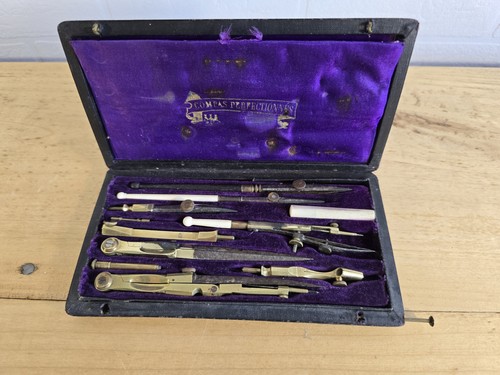 Boite compas ancien les - boite,