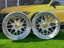 4X R18 Pouce 10X120/112 Haxer HX025 Argent + Poli Bague Roues : Pour VW Audi