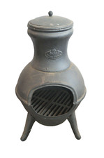 chauffe terrasse en fonte / brasero / feu 