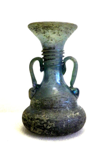 Vase verre irisé scavo de - irisé,