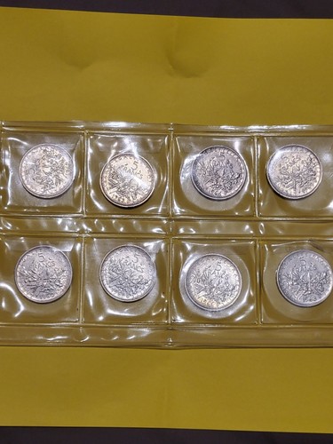 Lot pieces semeuse - 5f,