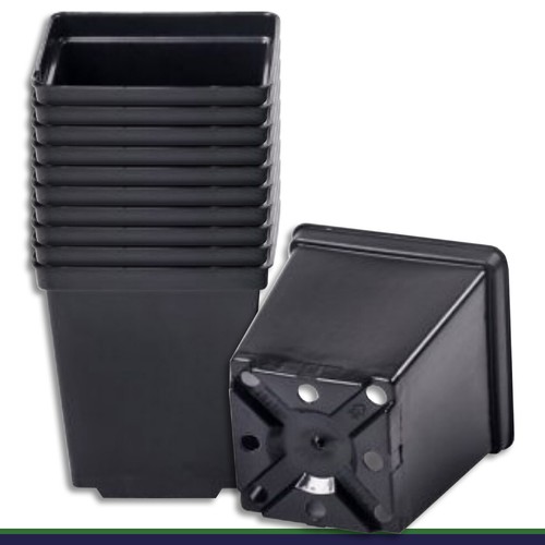 Pot fleurs 1 l noir - 10,
