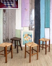 Regis, le tabouret en paille