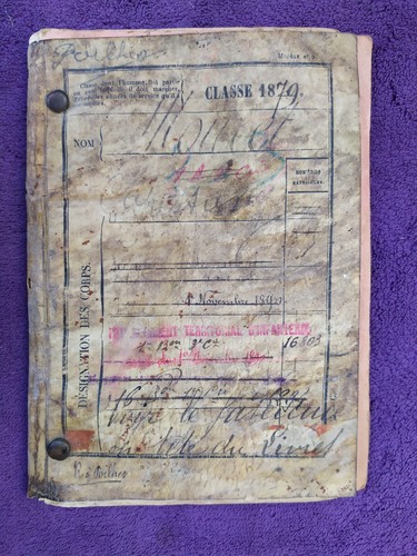 Livret militaire clairon - livret,