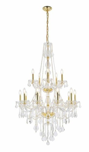 Large crystal chandelier light - crystal,