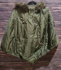 Mecca Femme Poncho Vest with Fur Parka