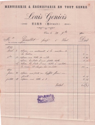Vias menuisier genieis - menuisier,