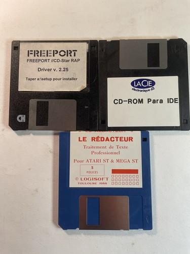 Lot disquette atari lacie - de, 3