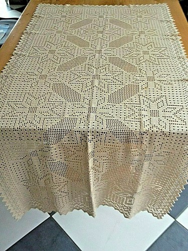 Linge ancien nappe ou - nappe,
