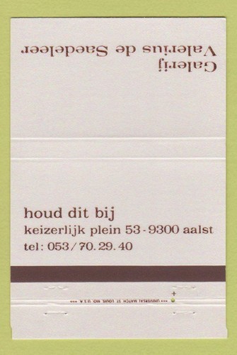 Matchbook cover calerij - matchbook,