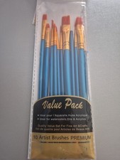 10Pcs Pinceaux De Peinture À