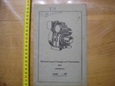 Old engine use and maintenance manual type 19 BERNARD MOTOR